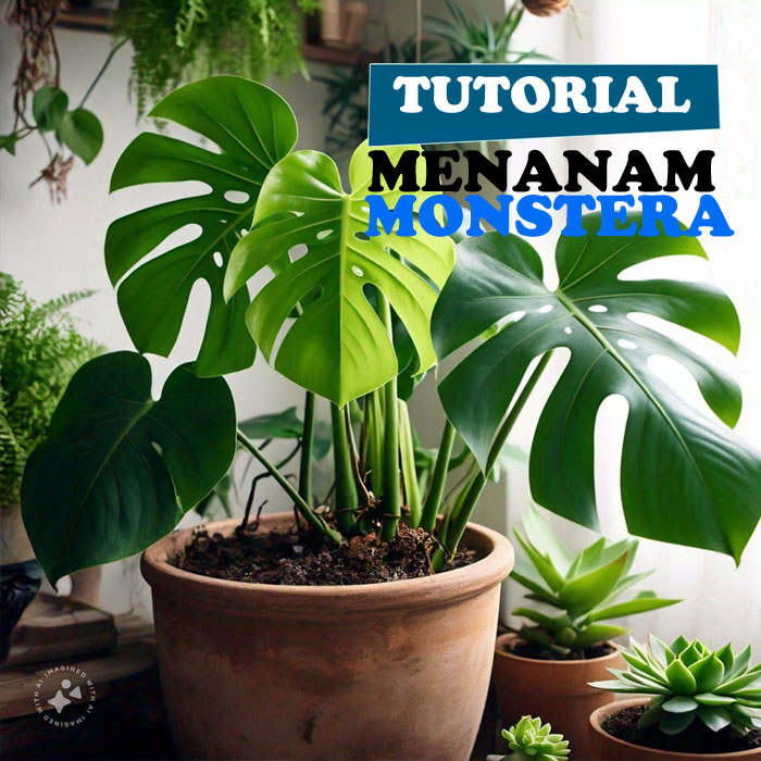 Cara menanam monstera